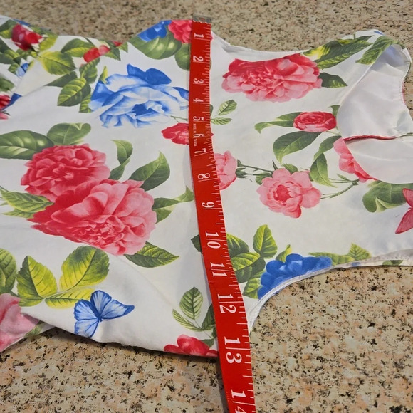 Carter's Girl's Size 7 Floral Print Dress w/ Built in Slip - Picture 11 of 12